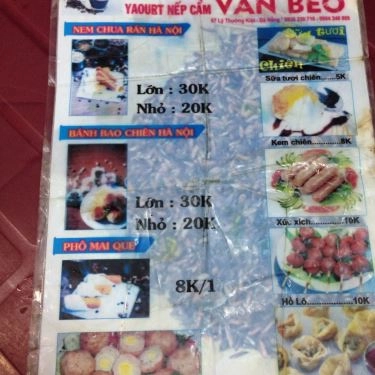 Thực đơn- Quán Ăn Vân Béo - Sữa Chua Nếp Cẩm