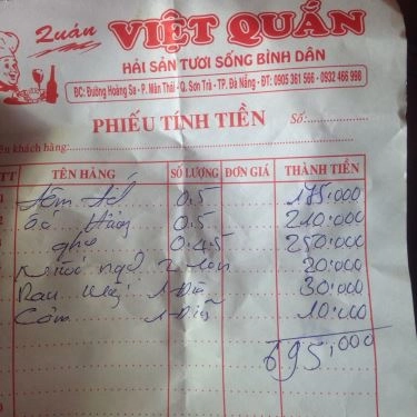 Tổng hợp- Quán Ăn Hải Sản Việt Quắn