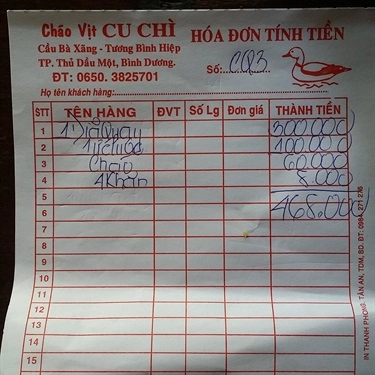 Tổng hợp- Quán Ăn Quán Vịt Cu Chì