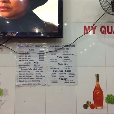 Tổng hợp- Quán Ăn Quán Xuân - Bún Thịt Nướng