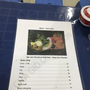 Thực đơn- Quán Ăn Quán Xuân Sơn - Chả Giò Cá