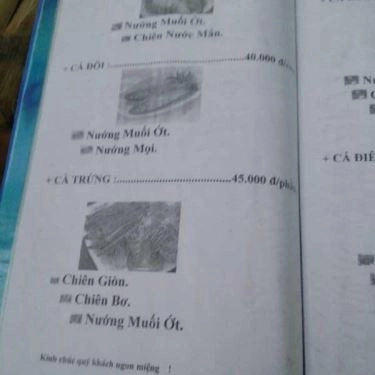 Thực đơn- Quán Ăn Quannuong.Vn