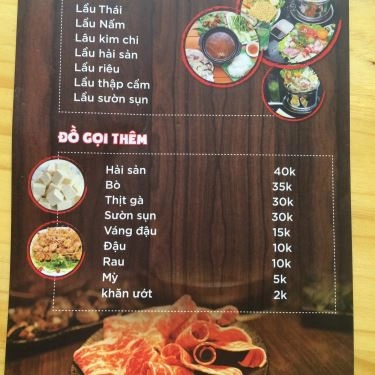 Thực đơn- Quán Ăn Quata - Lẩu Một Người