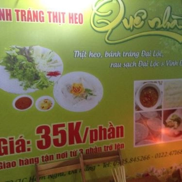 Tổng hợp- Quán Ăn Quê Nhà - Bánh Tráng Thịt Heo