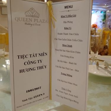 Thực đơn- Nhà Hàng Queen Plaza - Trần Hưng Đạo