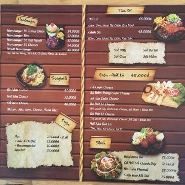 Thực đơn- Quán Ăn Quick - Fast Food