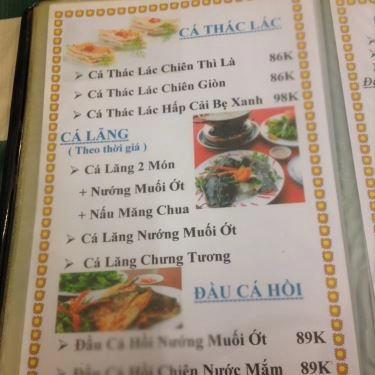 Thực đơn- Quán Ăn Quỳnh Quán - Hải Sản Tươi Sống