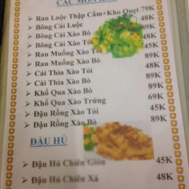 Thực đơn- Quán Ăn Quỳnh Quán - Hải Sản Tươi Sống