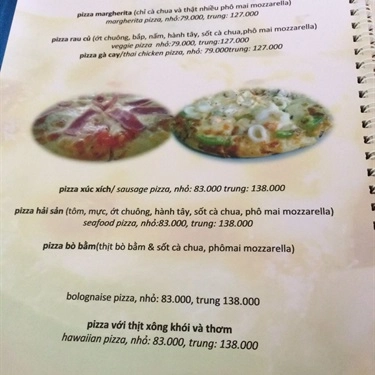 Thực đơn- Quán Ăn Pizza & Trà Sữa Refresh