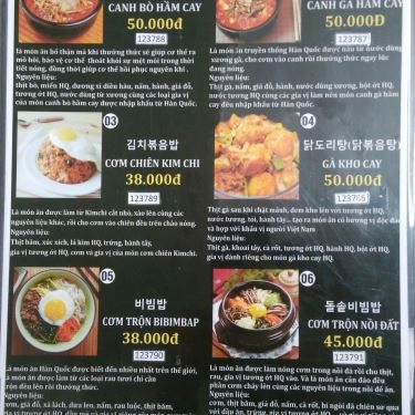 Thực đơn- Quán Ăn Rice Club Gò Vấp