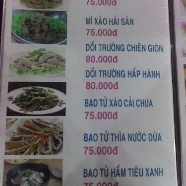 Thực đơn- Sài Gòn Mới - Nhà Hàng Gia Đình