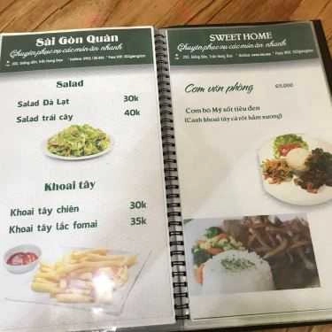 Thực đơn- Sài Gòn Quán - Giếng Đồn