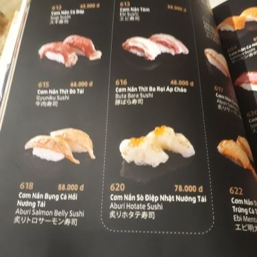 Thực đơn- Nhà Hàng Saiko Sushi