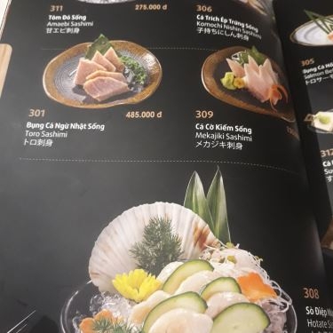 Thực đơn- Nhà Hàng Saiko Sushi