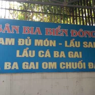 Thực đơn- Sân Bia Biển Đông - Đường Bao Biển Cột 8
