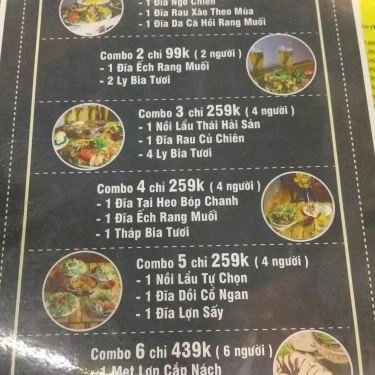 Thực đơn- Nhà Hàng Sân C7 Beer Club