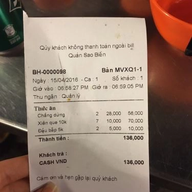 Tổng hợp- Quán Ăn Sao Biển - Bò Tơ Xuân Đào