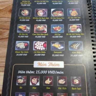 Thực đơn- Quán Ăn Sasin - Mì Cay 7 Cấp Độ Hàn Quốc - 2 Tháng 4