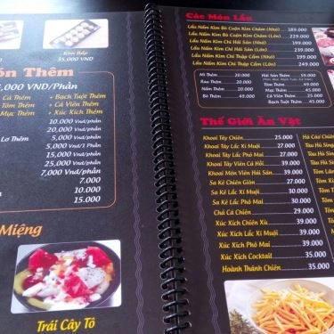 Thực đơn- Quán Ăn SaSin - Mì Cay 7 Cấp Độ Hàn Quốc - Đường 17A