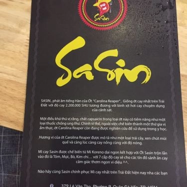 Tổng hợp- Quán Ăn SaSin - Mì Cay 7 Cấp Độ Hàn Quốc - Lê Văn Thọ