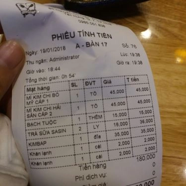 Thực đơn- Quán Ăn SaSin - Mì Cay 7 Cấp Độ Hàn Quốc - Nguyễn Thị Thập