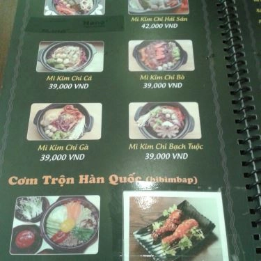 Thực đơn- Quán Ăn SaSin - Mì Cay 7 Cấp Độ Hàn Quốc - Nguyễn Thị Định