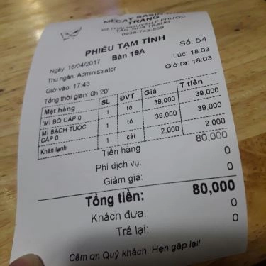 Thực đơn- Quán Ăn SaSin - Mì Cay 7 Cấp Độ Hàn Quốc - Thái Nguyên