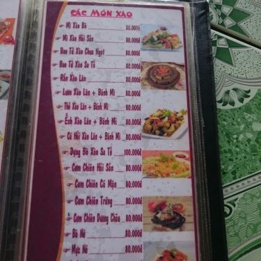 Thực đơn- Sáu Quẻn - Quán Ăn Bờ Hồ