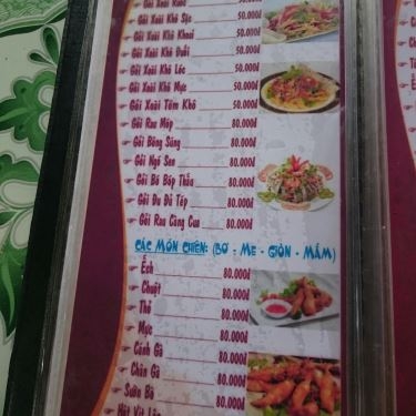 Thực đơn- Sáu Quẻn - Quán Ăn Bờ Hồ