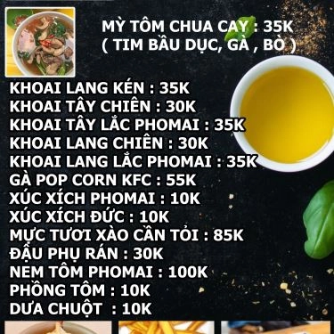 Thực đơn- Quán Ăn Say 69 - Thiên Đường Lẩu Ngon