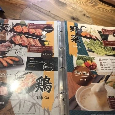 Thực đơn- Quán Ăn Shogun - Japanese Street BBQ - Lê Quý Đôn