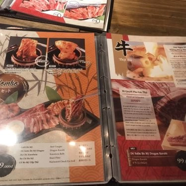 Thực đơn- Quán Ăn Shogun - Japanese Street BBQ - Lê Quý Đôn