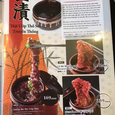 Thực đơn- Quán Ăn Shogun - Japanese Street BBQ - Lê Quý Đôn