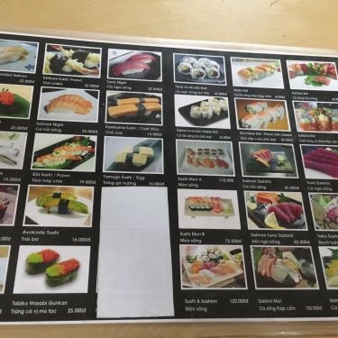 Thực đơn- Quán Ăn You And Me - Sushi