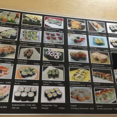 Thực đơn- Quán Ăn You And Me - Sushi