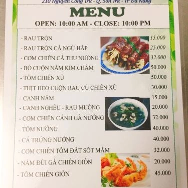 Thực đơn- Quán Ăn Siêu Rẻ Quán - Các Món Ăn Bình Dân