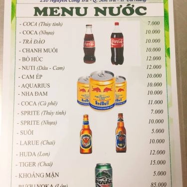 Thực đơn- Quán Ăn Siêu Rẻ Quán - Các Món Ăn Bình Dân