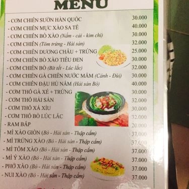 Thực đơn- Quán Ăn Siêu Rẻ Quán - Các Món Ăn Bình Dân