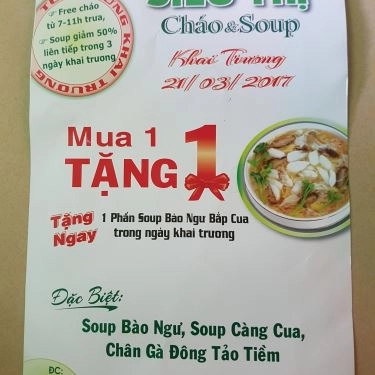 Thực đơn- Quán Ăn Siêu Thị Cháo Súp - Tôn Đản