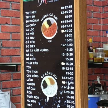 Thực đơn- Quán Ăn Siêu Thị Cháo & Soup - Nguyễn Hậu