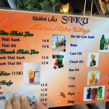 Thực đơn- Quán Ăn Siku - Lẩu & Nướng