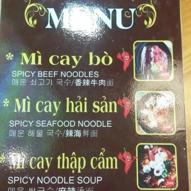 Thực đơn- Quán Ăn Sinava - Mì Cay 7 Cấp Độ