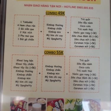 Thực đơn- Quán Ăn Food Smile - Đồ Ăn Vặt