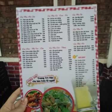 Thực đơn- Quán Ăn Sò Huế - Tố Hữu