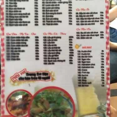 Thực đơn- Quán Ăn Sò Huế - Tố Hữu