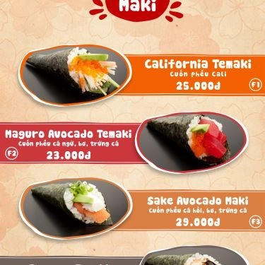 Thực đơn- Quán Ăn Sóc Sushi
