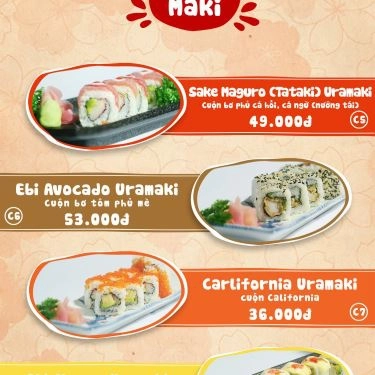 Thực đơn- Quán Ăn Sóc Sushi