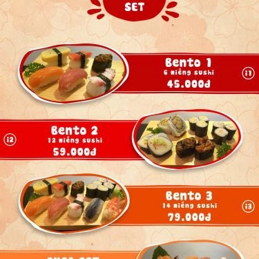 Thực đơn- Quán Ăn Sóc Sushi