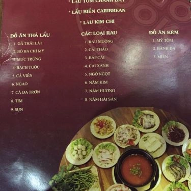 Thực đơn- Quán Ăn Sogo Cook - Lẩu Hongkong