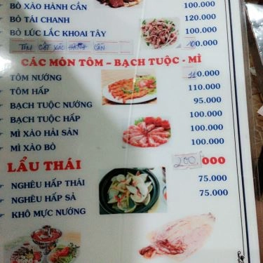Thực đơn- Quán Ăn Lẩu Dê Sơn Lâm - Đồng Đen